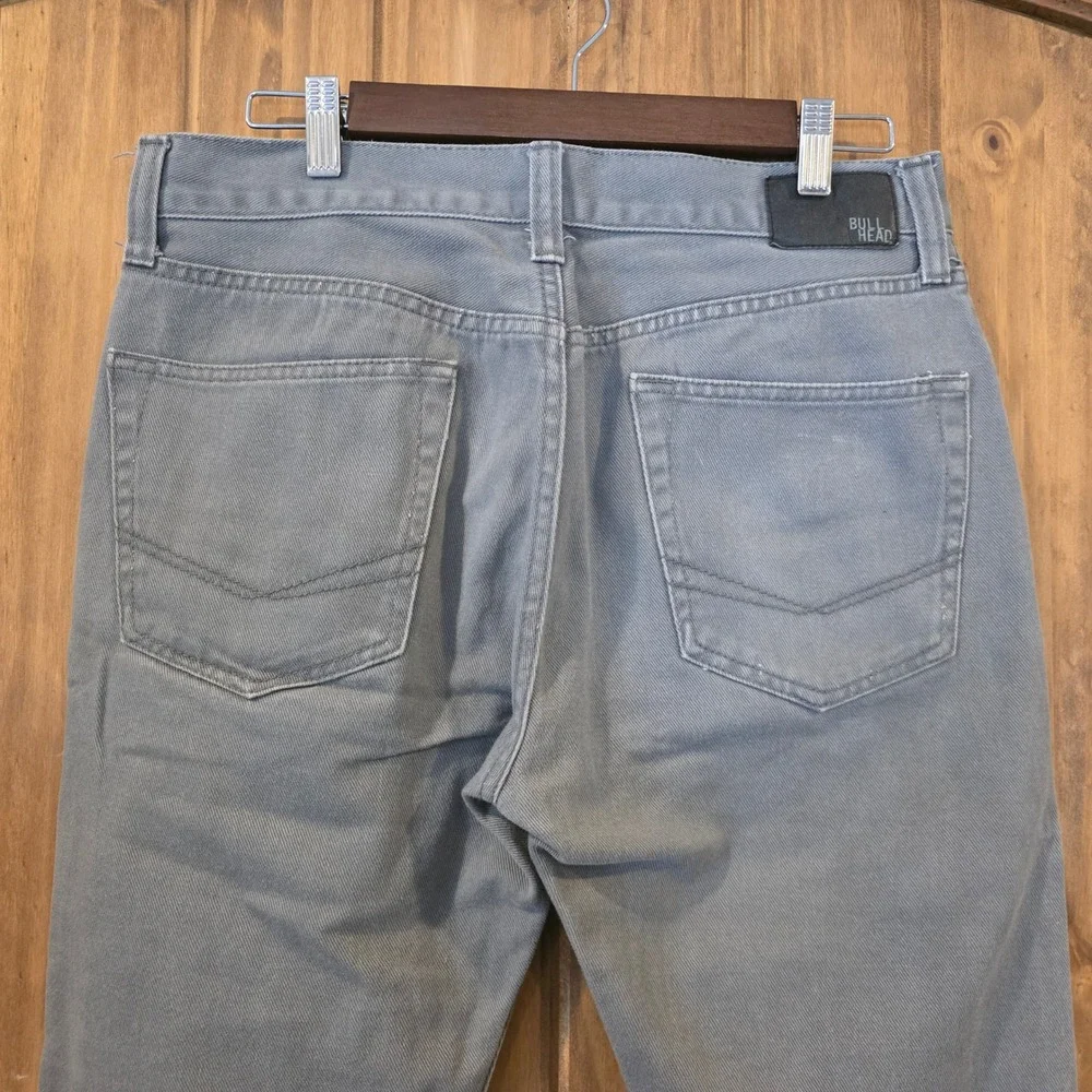 Bullhead Gravels‎ Jeans Mens 31x32 Grey Excellent Straight Leg 100% Cotton Denim